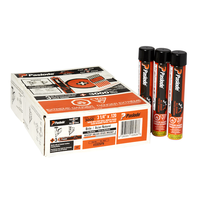 "Quicklode(TM)" Framing Fuel and Nail Pack - 3 1/4"