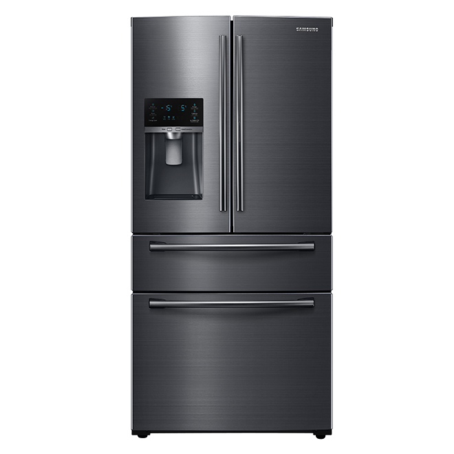French Door Refrigerator - 33" - 24.7 cu. ft. - Black Steel