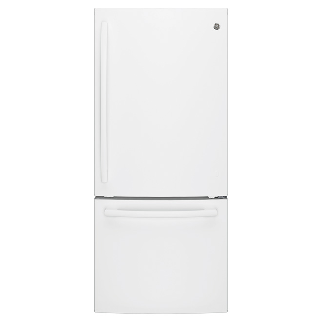 Bottom-Freezer Refrigerator - 30" - 20.9 cu. ft. - White