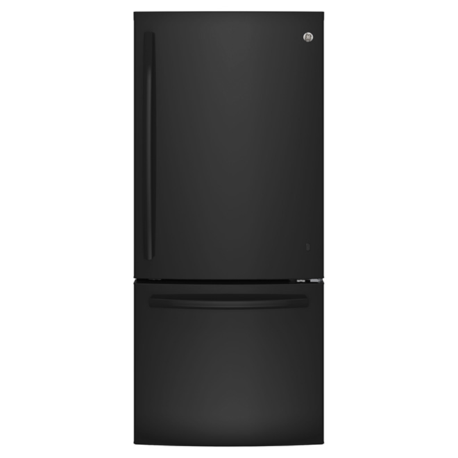 Bottom-Freezer Refrigerator - 30" - 20.9 cu. ft. - Black