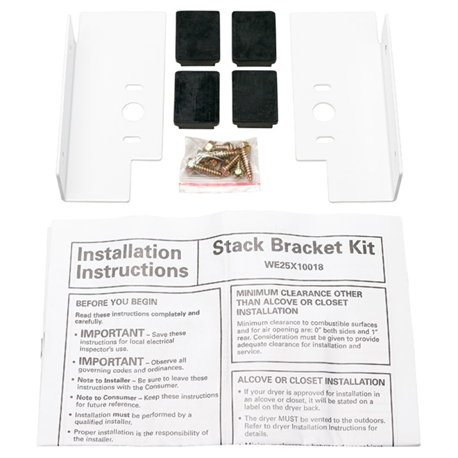 Stack Bracket Kit for Washer/Dryer 27"