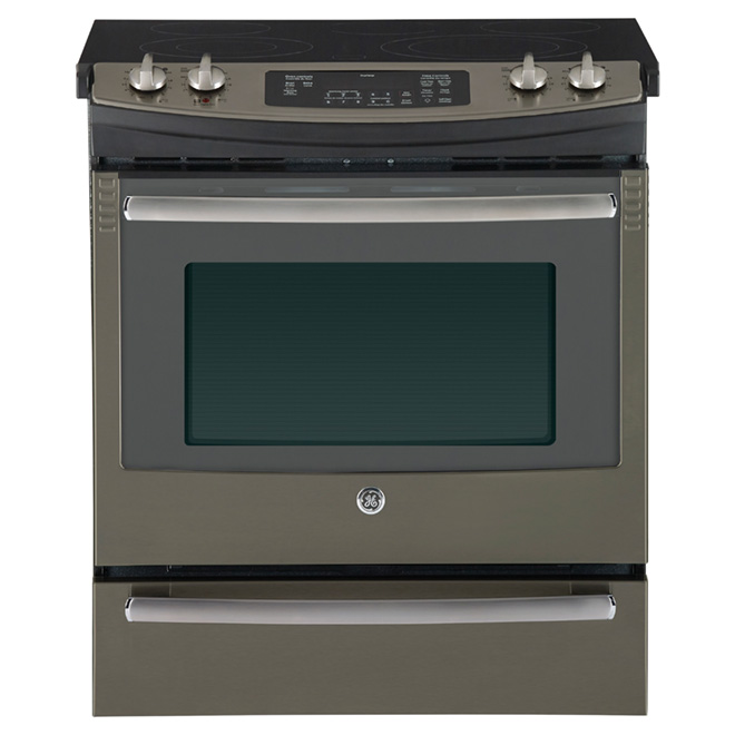 Cuisinière électrique encastrable, 5,2 pi³, ardoise