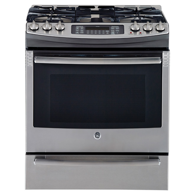 Slide-in Dual-Fuel Range - 6.3 cu. ft. - Stainless Steel