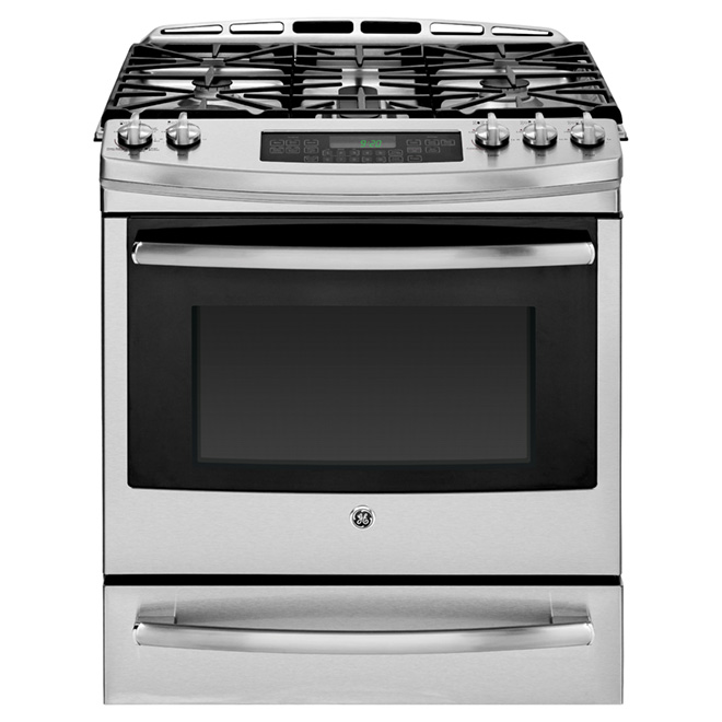 Cuisinière au gaz encastrable, 5,4 pi³, inox