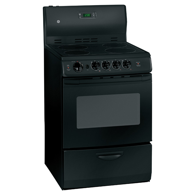 Freestanding Electric Range - 24" - 3 cu.ft. - Black