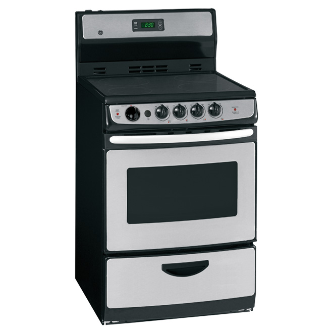 Freestanding Electric Range 24" - 3 cu.ft. - Stainless Steel