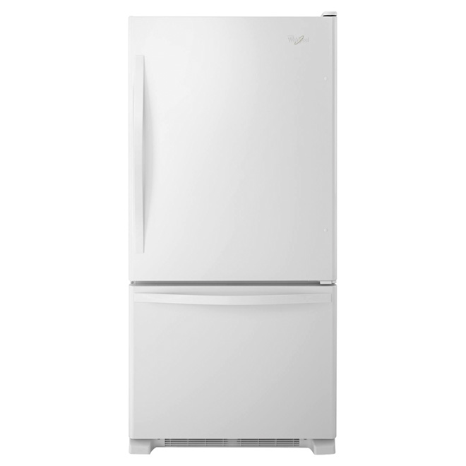 Bottom-Freezer Refrigerator - 30" - 19 cu. ft. - White
