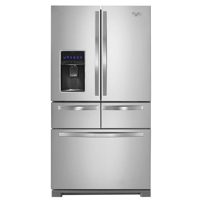 Réfrigérateur à portes françaises 36", 26 pi³ inox