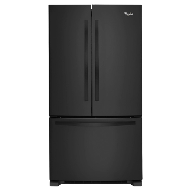 Réfrigérateur à portes françaises 33", 22 pi³ noir