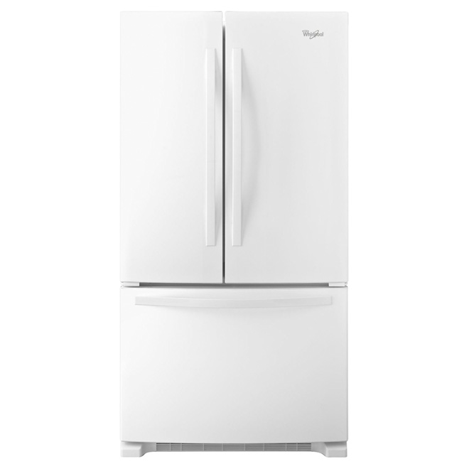 Réfrigérateur à portes françaises 33", 22 pi³ blanc