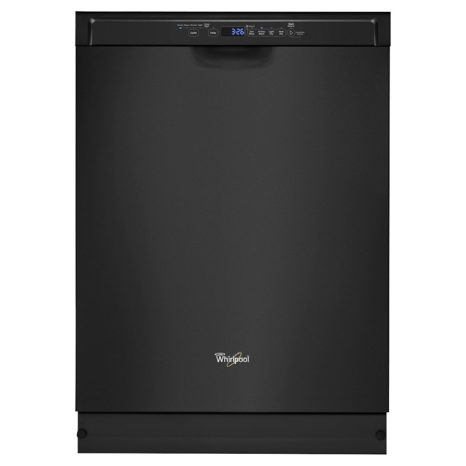 Lave-vaisselle encastré à cuve en acier 24", noir