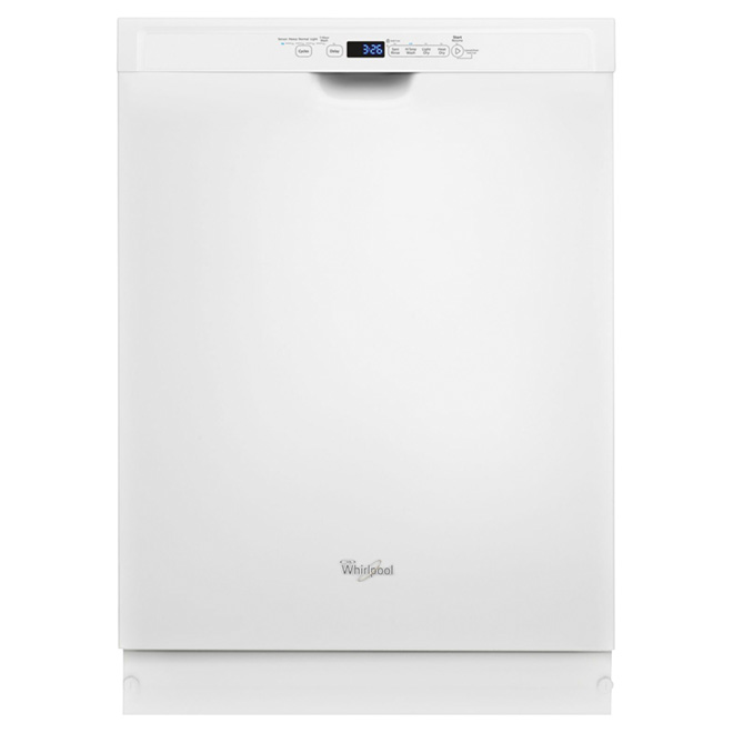 24" Built-in Steel Tub Dishwasher - White