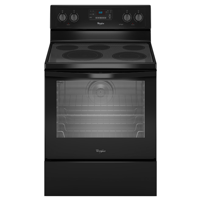 Cuisinière électrique à convection, 6,4 pi³, noir