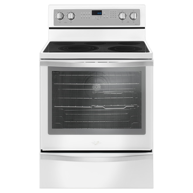 Cuisinière électrique autoportante, 6,4 pi³, blanc