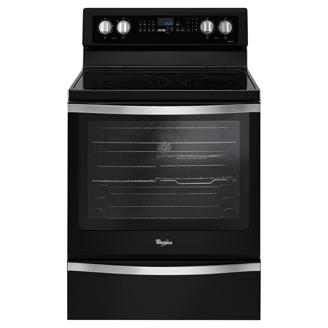 Cuisinière électrique autoportante, 6,4 pi³, noir