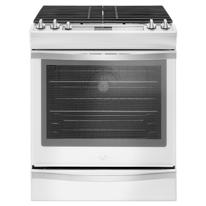 Cuisinière au gaz encastrable, 5,8 pi³, blanc