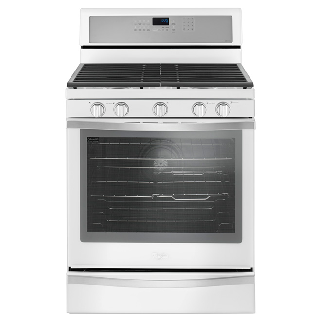 Cuisinière au gaz autoportante, 5,8 pi³, glace blanche