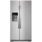 Réfrigérateur avec distributeur d'eau/glaçons, 28 pi³, inox