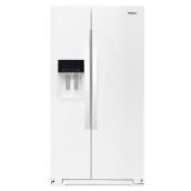 Réfrigérateur avec distributeur d'eau/glaçons, 28 pi³, blanc