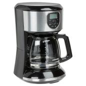 Cafetière programmable, panier filtre/carafe, 12 tasses