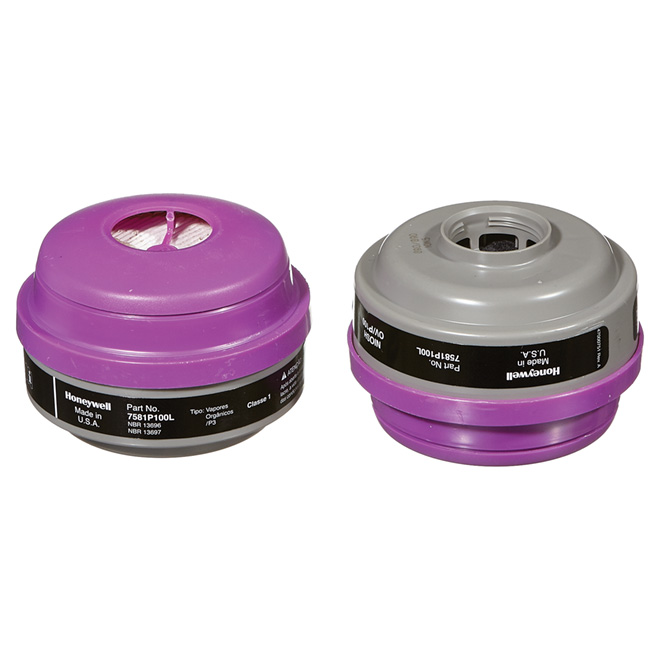 Cartridges with P100 Filters - Pack of 2