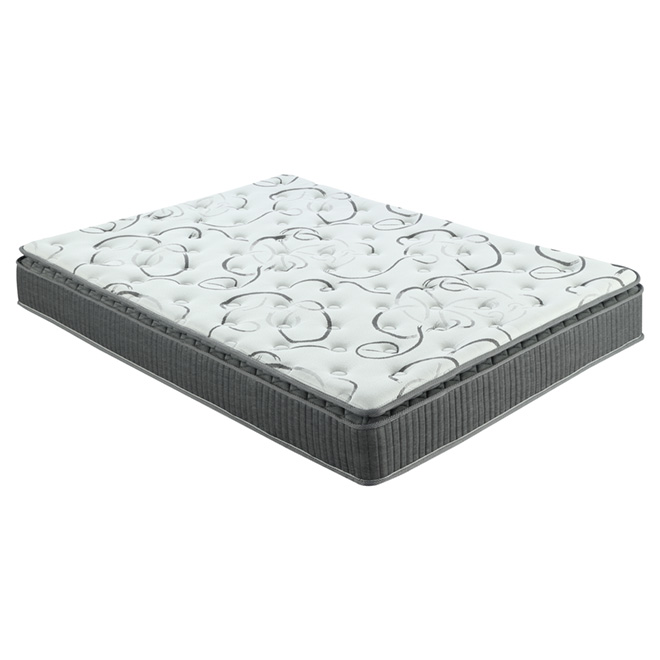 Matelas double à ressort avec plateau coussin, 54"