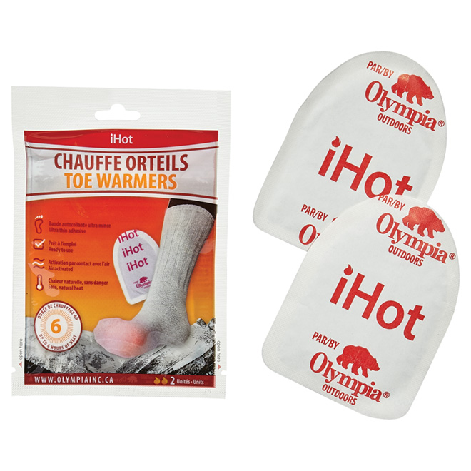 Chauffe orteils « iHot », paquet de 2