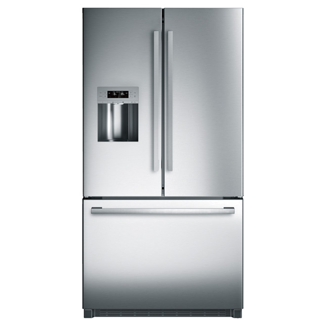 Réfrigérateur à portes françaises 25,5 pi³, inox