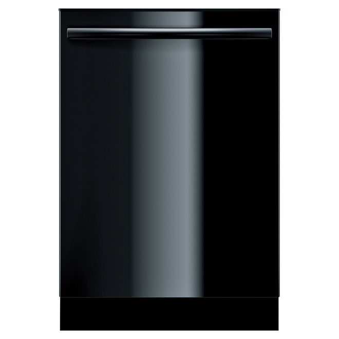 Lave-vaisselle encastrable à poignée saillante, 24", noir