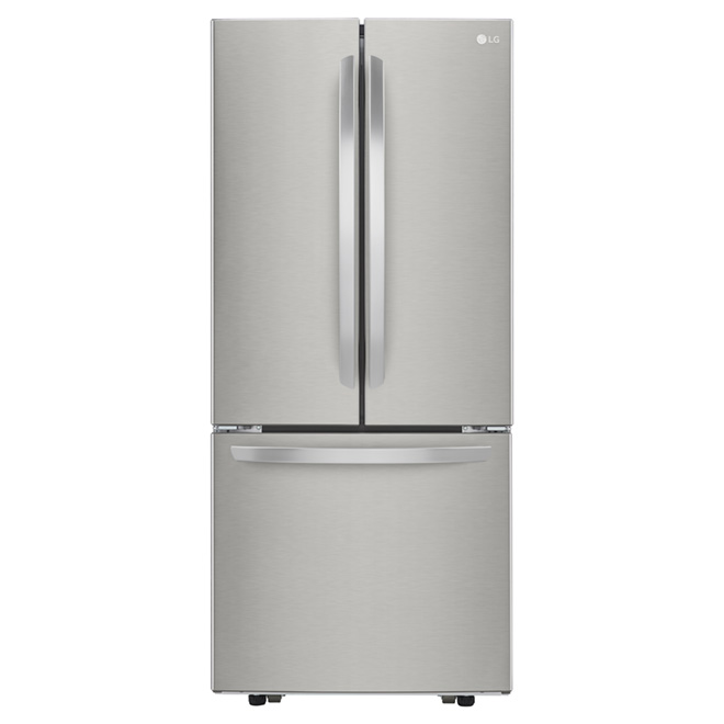 Réfrigérateur à portes françaises 21,8 pi³, inox