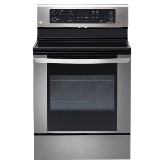 Cuisinière à convection autoportante, 6,3 pi³, inox