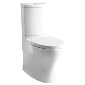 Toilette à cuve allongée Persuade, double chasse, blanc