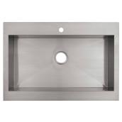 Vault Top-Mount Apron-Front Kitchen Sink - Stainless Steel