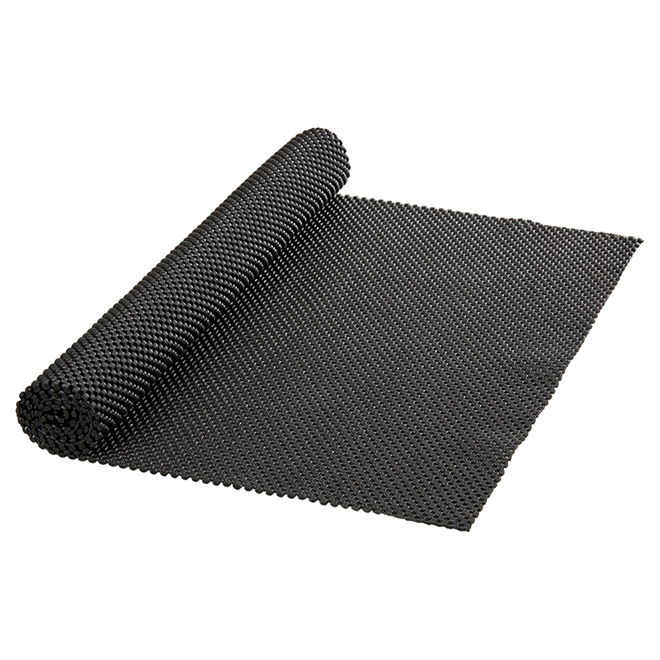 Non-Adhesive PVC Shelf Liner - 20" x 4' - Black