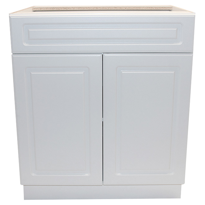 Sink Base Cabinet - Wilshire - 2 Doors - 36" - White