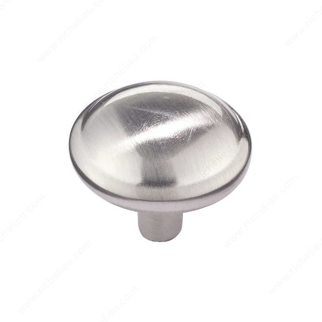 Bouton en métal nickel brossé