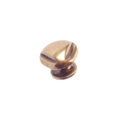 Metal Knob burnished Brass