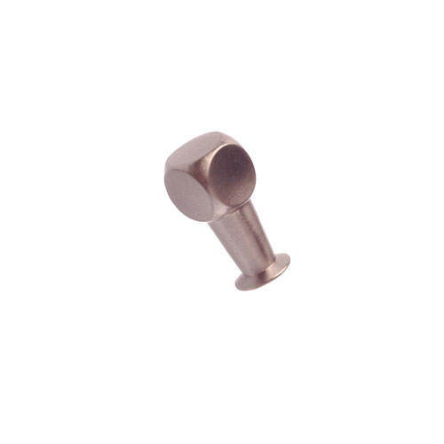 Bouton en métal nickel brossé