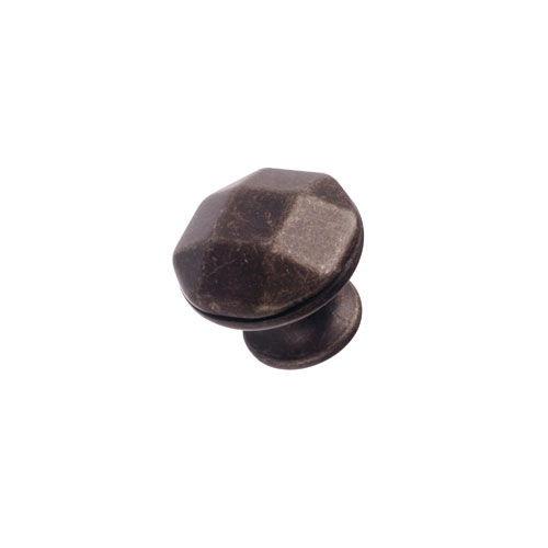 Bouton en métal fer antique