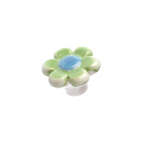 Bouton « éclectique » en céramique