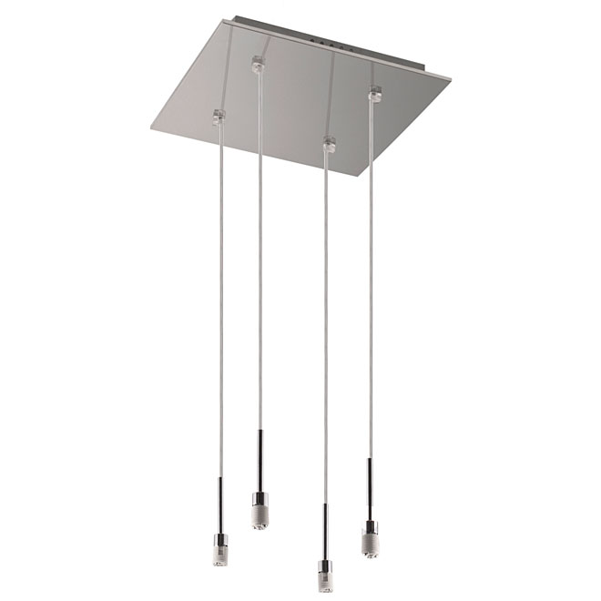 Suspension 4 lumières «Lubik»