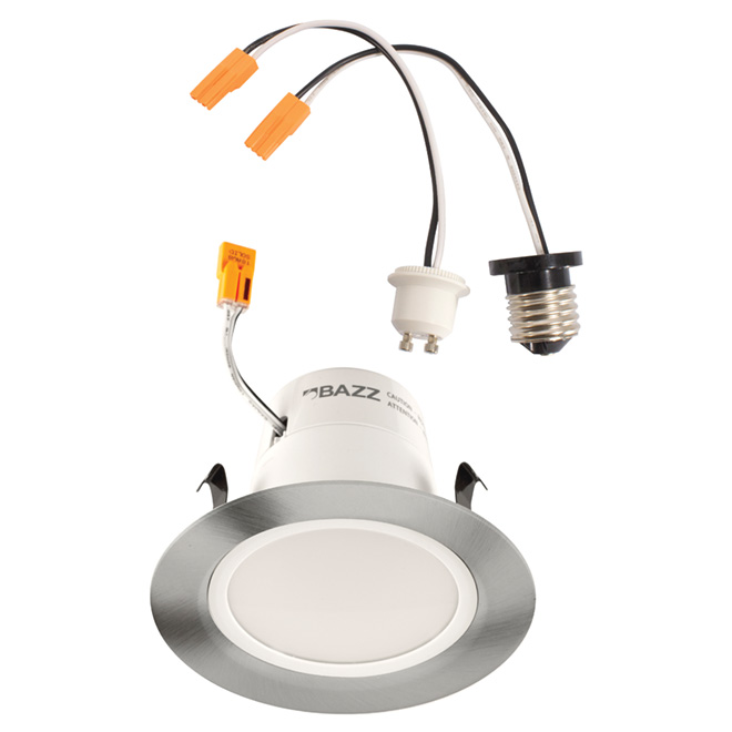 4" Stainless Steel Recessed Lamp with LED Conversion