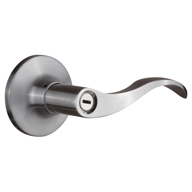 Privacy Lever - "Curva" - Satin Nickel