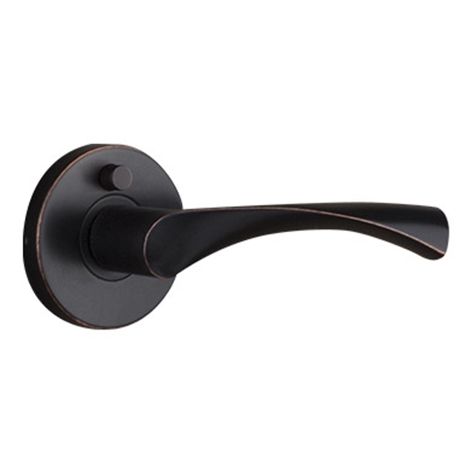 Privacy Lever - "Curva" - Oiled Bronze