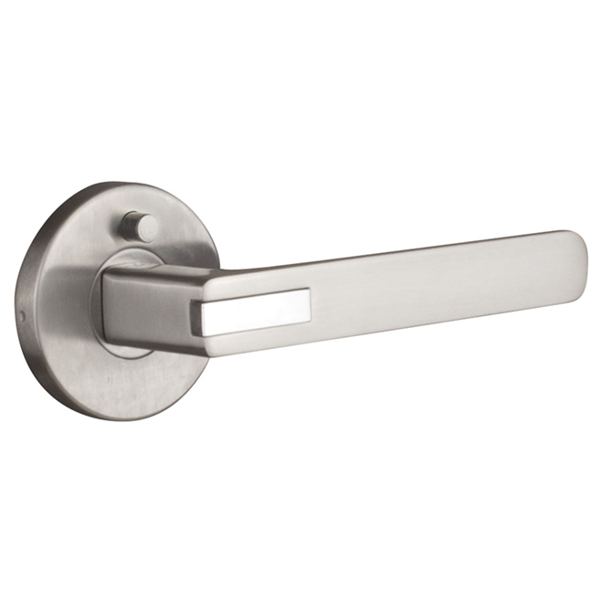 Privacy Lever - "Linea" - Satin Nickel
