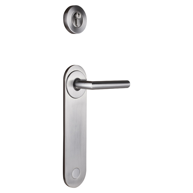 Entrance Gripset - "Linea" - Satin Nickel