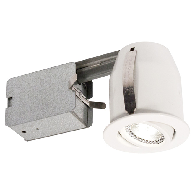 Luminaire encastré DEL 7 W, « 313 », 3 po, blanc mat