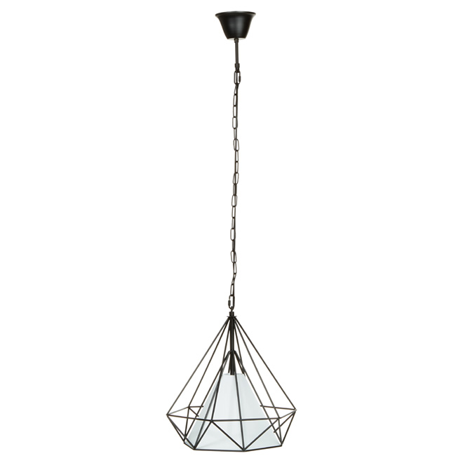 "Vesta" 1-Light Pendant Light-14" -Matte Black