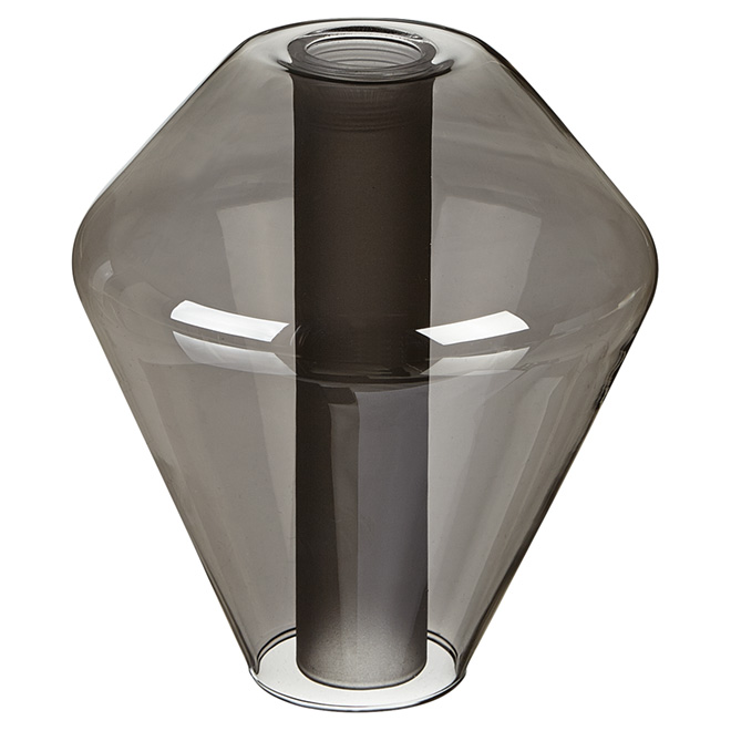 Abat-jour Lubik pour luminaire, 7", fumée