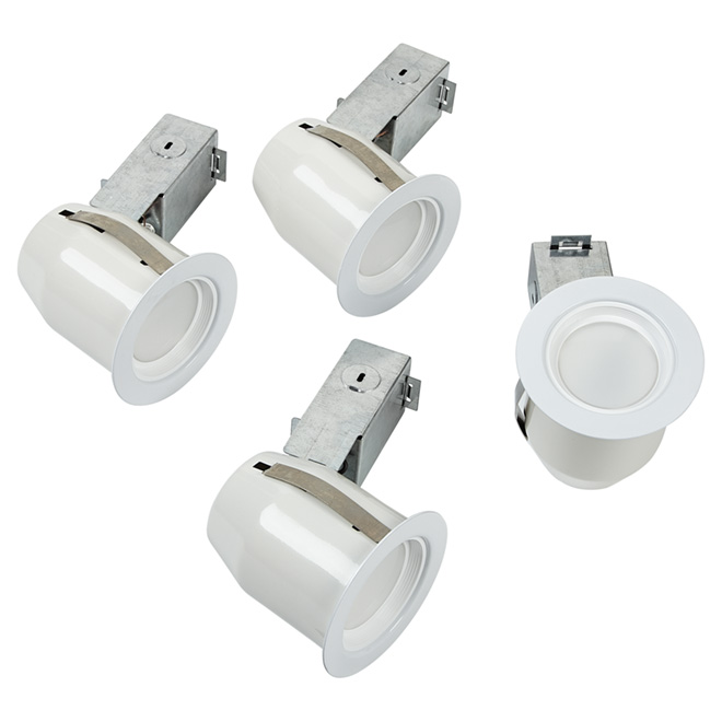 Luminaire encastré à intensité réglable, TEK, DEL 9 W, 4/pqt